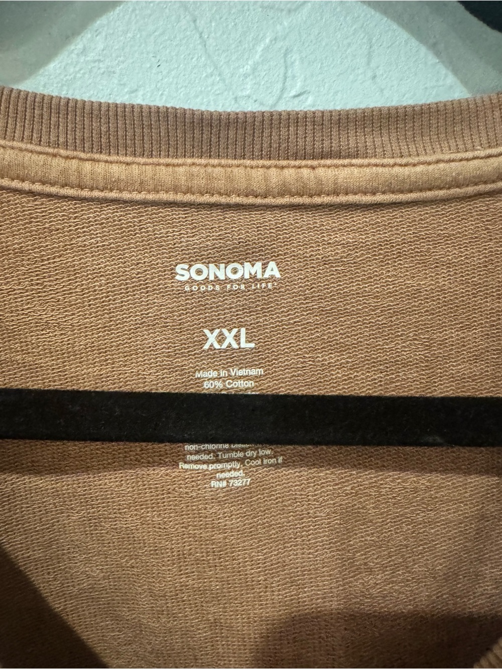 Sonoma Rust Brown Ruffle Sleeve Tank Top - Picture 5 of 5